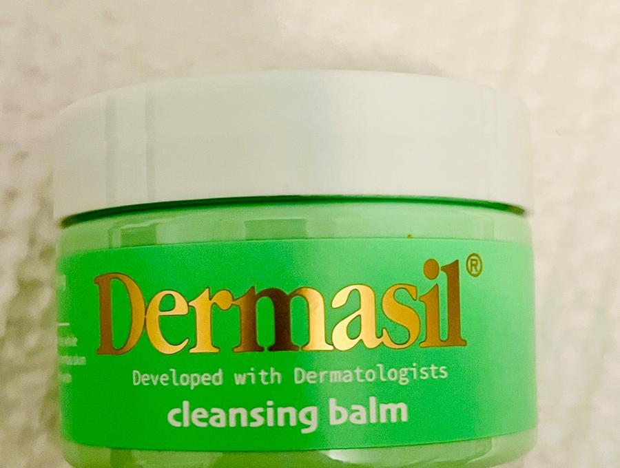 Dermasil Cleansing Balm jar/ green
