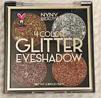 NY.NY Beauty 4 Color Glitter Eyeshadow Palette