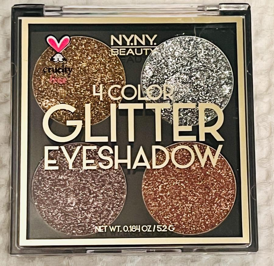 NY.NY Beauty 4 Color Glitter Eyeshadow Palette