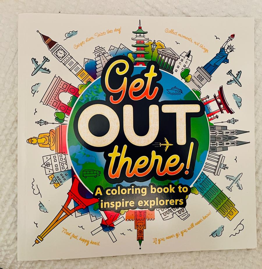 Get Out There! Travel Coloring Book