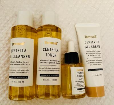 Dermasil Centella Skincare Set (Oil Cleanser, Toner, Recovery Serum, Gel Cream)