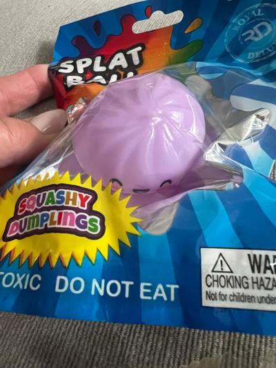 Splat Ball Squashy Dumpling Squishy Toy Purple