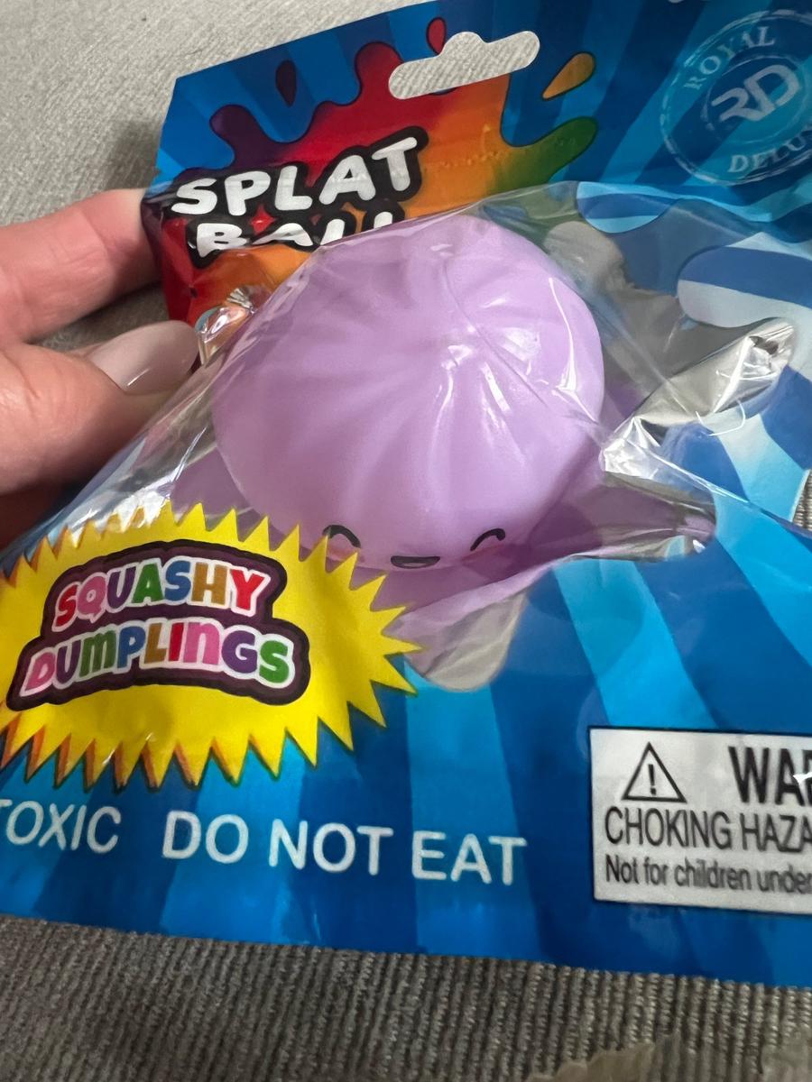 Splat Ball Squashy Dumpling Squishy Toy Purple