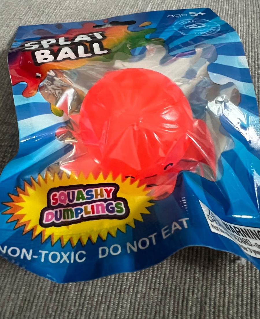 Splat Ball Squashy Dumplings Red Squishy Toy