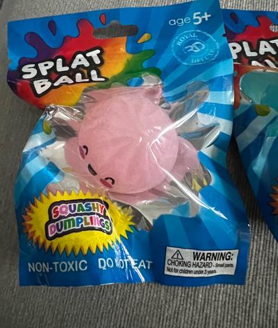 Splat Ball Squashy Dumplings Pink Stress Ball