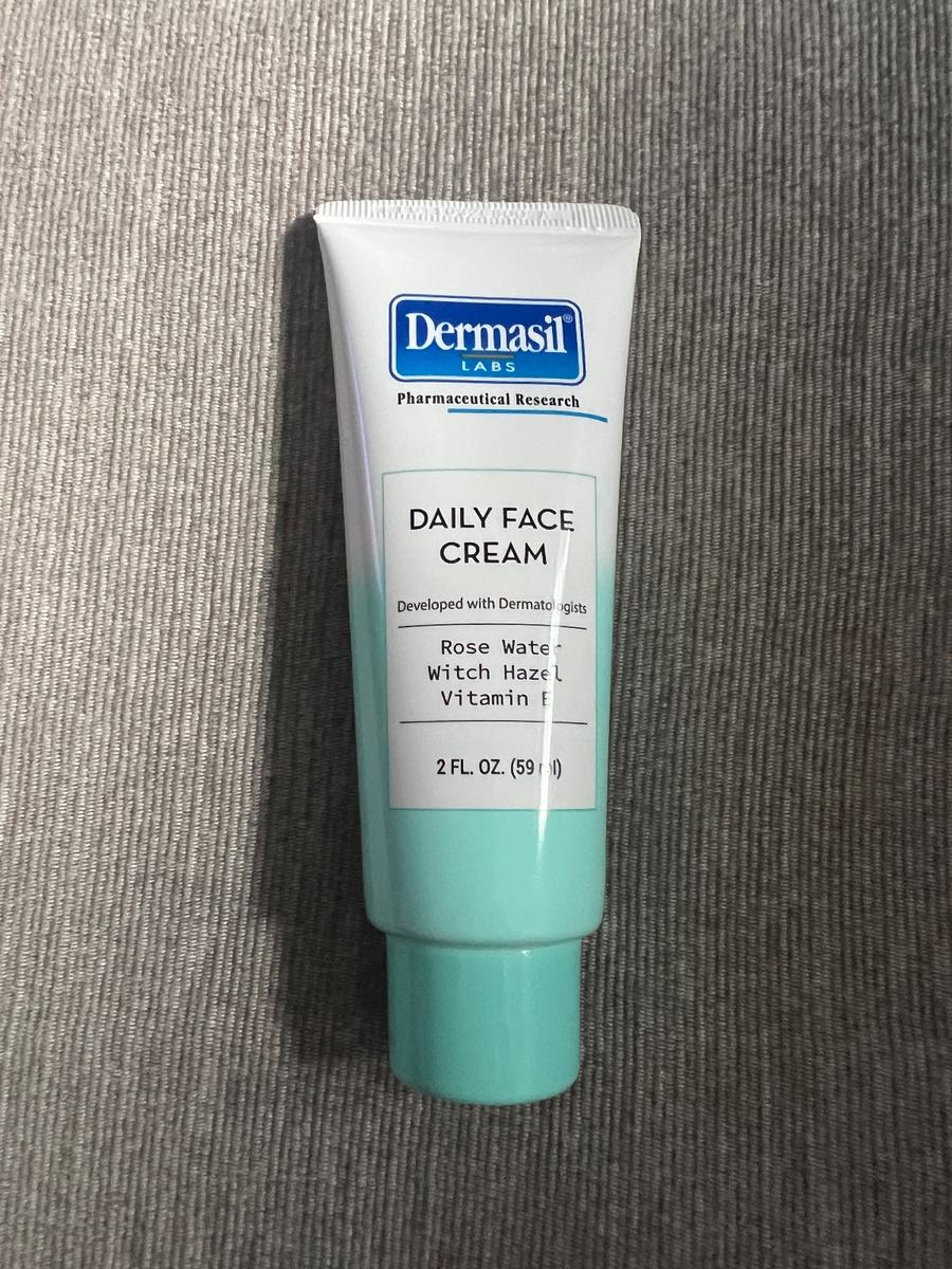 Dermasil Labs Daily Face Cream with Rose Water Witch Hazel Vitamin E 2oz