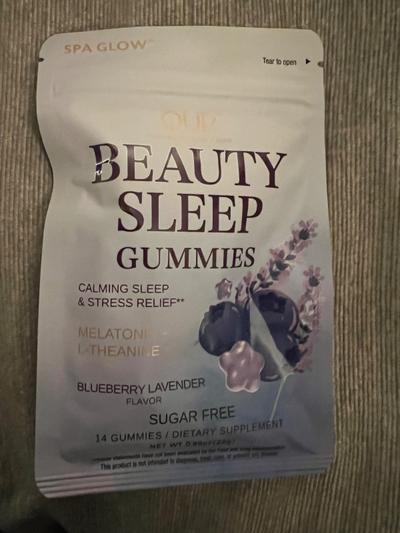 Spa Glow Beauty Sleep Gummies Blueberry Lavender 14ct