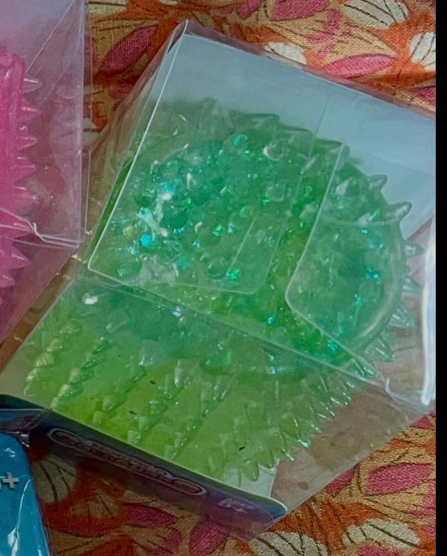 Morph-O Green Glitter Spiky Sensory Squasher