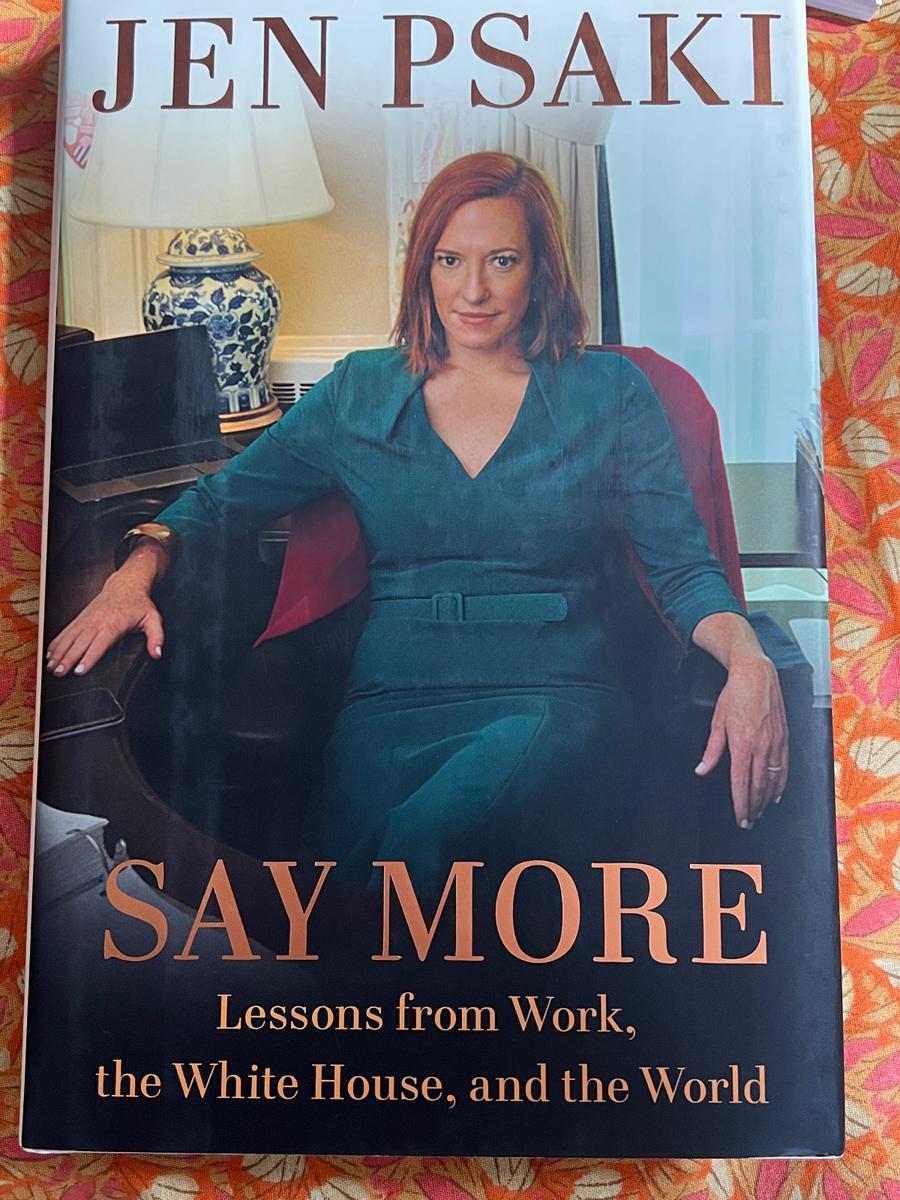 Jen Psaki Say More hardcover book
