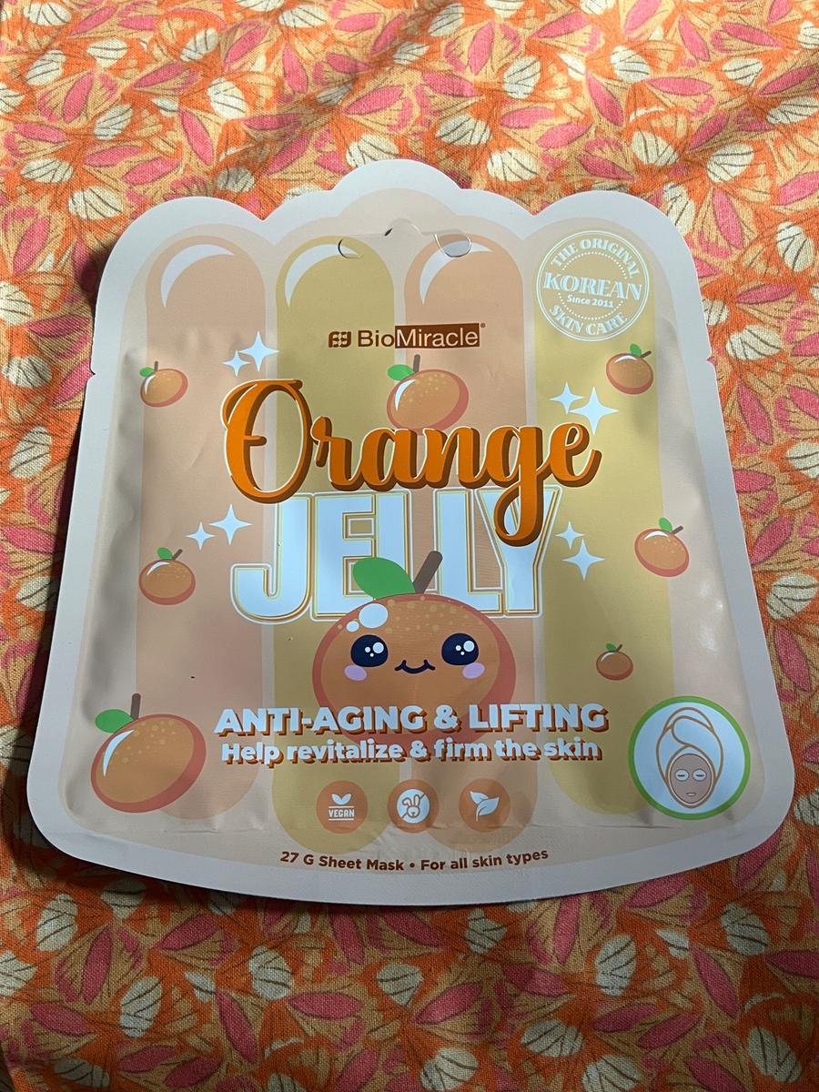 BioMiracle Orange Jelly Anti-Aging & Lifting Sheet Mask