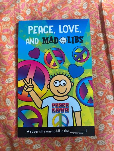 Peace Love and Mad Libs activity book